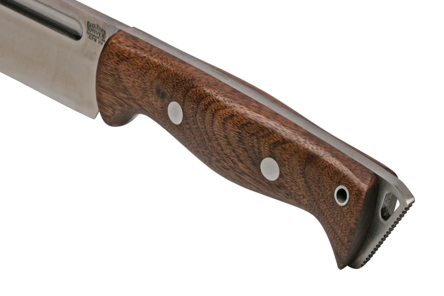 Bark River Bravo Tope Recon CPM 3V Walnut Burl Rampless Couteau De Survie – Image 4