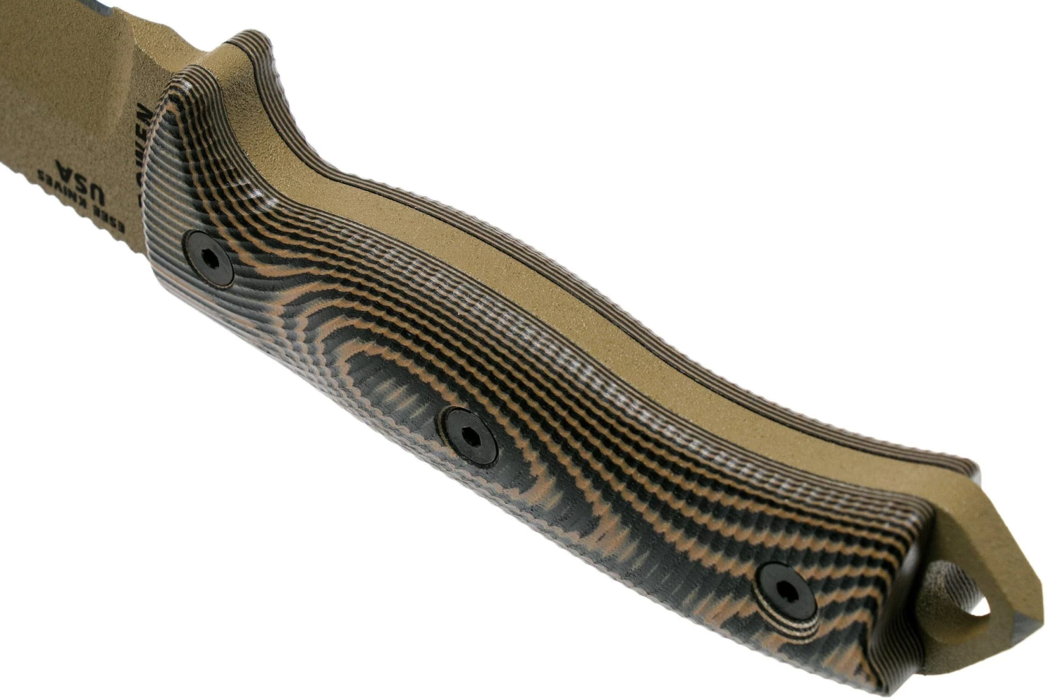 ESEE Model 5 Dark Earth Blade 3D Coyote-Black G10 Couteau De Survie 5PDE-005 étui Kydex + Clip Plat – Image 4