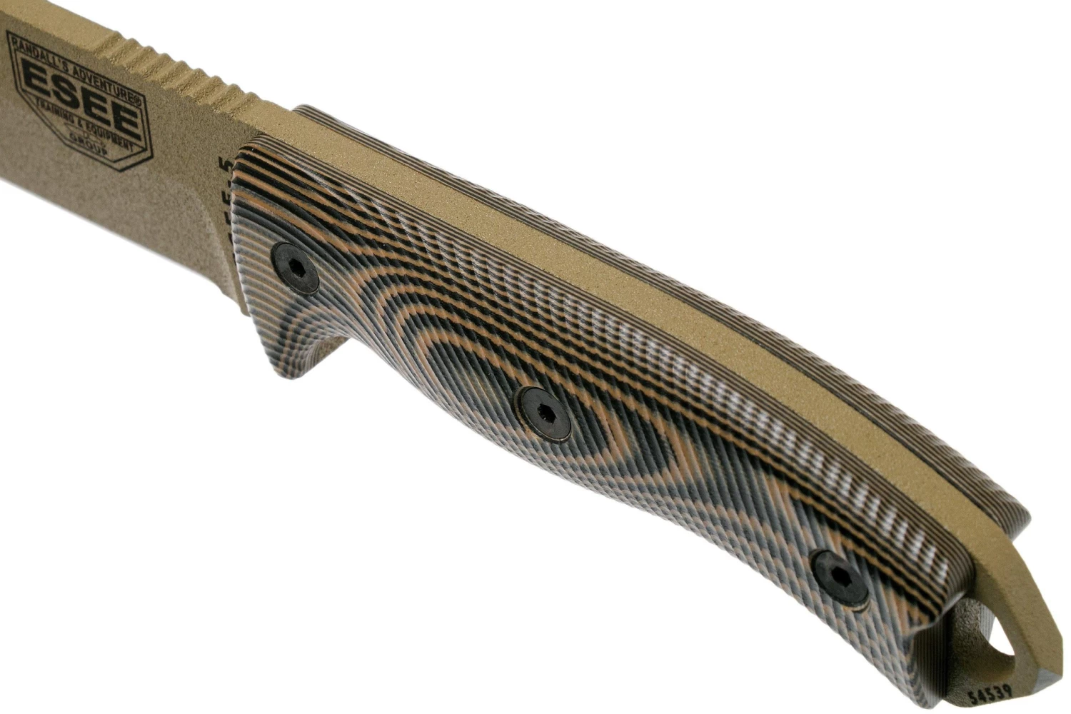 ESEE Model 5 Dark Earth Blade 3D Coyote-Black G10 Couteau De Survie 5PDE-005 étui Kydex + Clip Plat – Image 5
