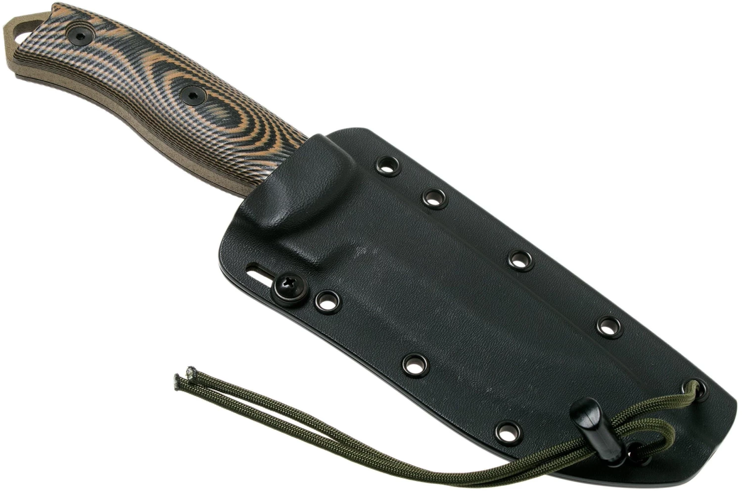 ESEE Model 5 Dark Earth Blade 3D Coyote-Black G10 Couteau De Survie 5PDE-005 étui Kydex + Clip Plat – Image 6