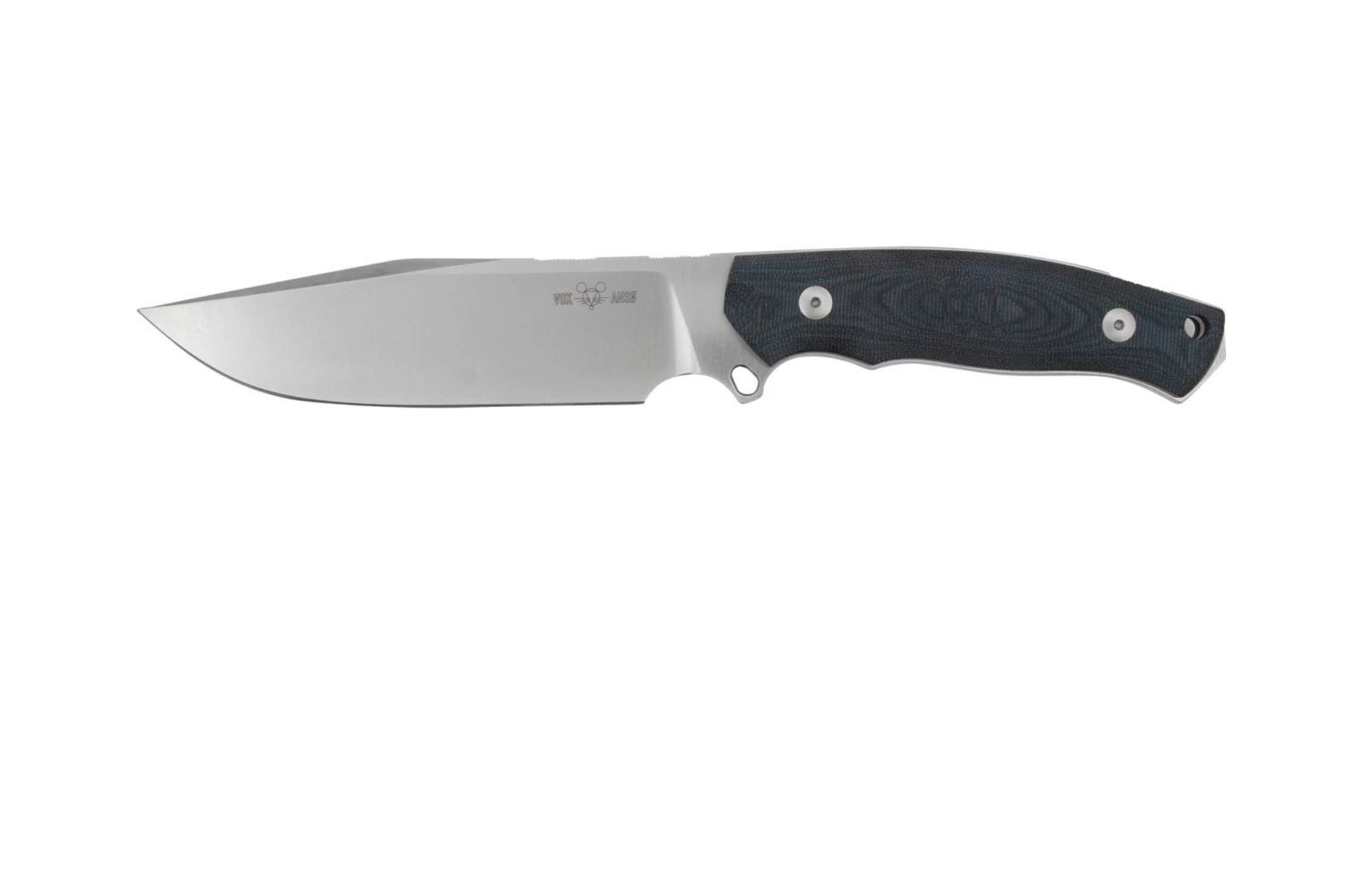 GiantMouse GMF4 Black Canvas Micarta, Couteau Fixe, Ansø Et Voxnaes Design