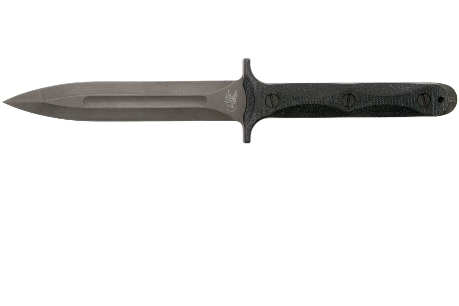 Rick Hinderer EK Dagger 3V DLC, Black Micarta Commando Poignard