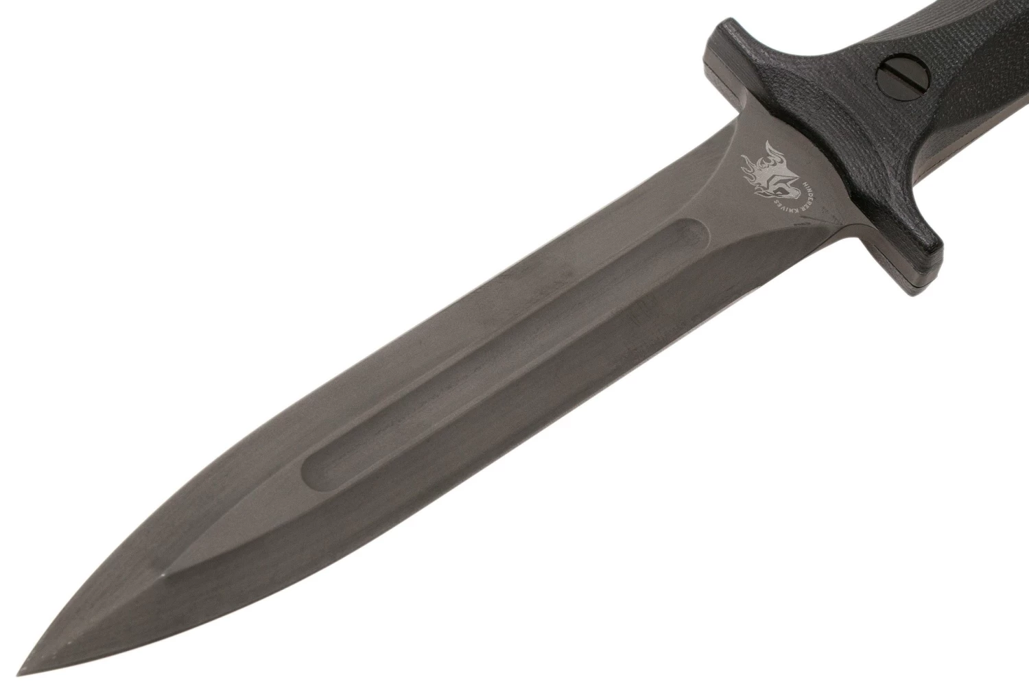 Rick Hinderer EK Dagger 3V DLC, Black Micarta Commando Poignard – Image 3