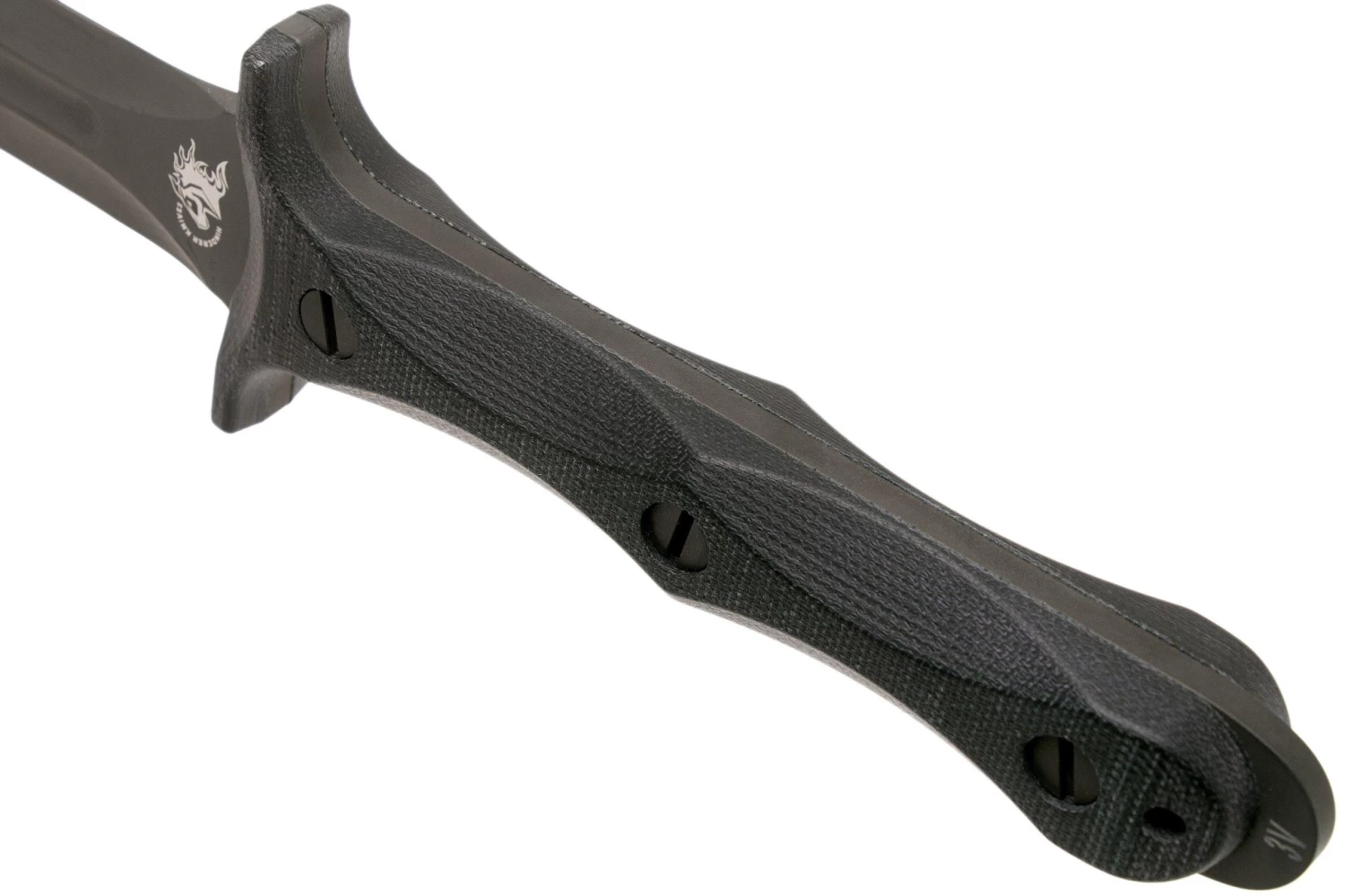 Rick Hinderer EK Dagger 3V DLC, Black Micarta Commando Poignard – Image 5