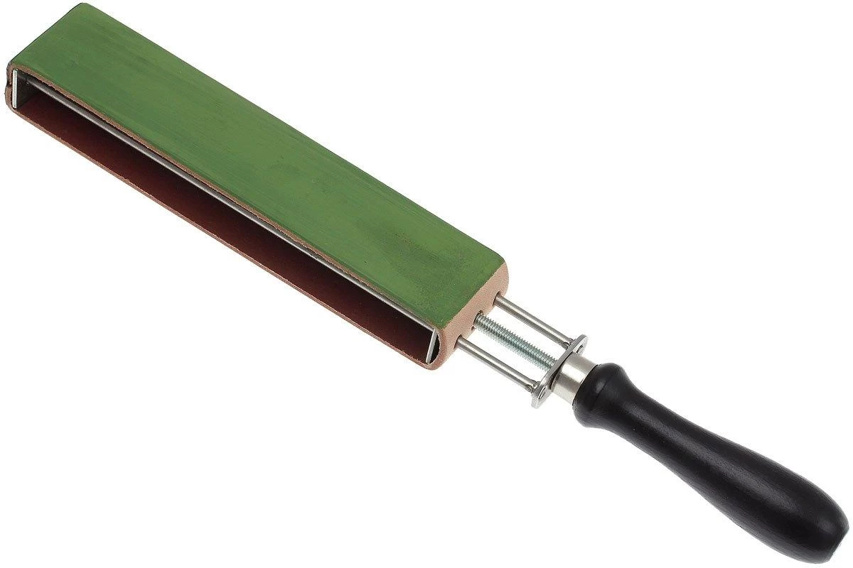 Herold Solingen HS56J Cuir Ă Rasoir Double-face, Vert/cuir