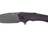 Kansept Hellx T1008A6 Blackwashed, Purple G10 Couteau De Poche, Mikkel WIllumsen Design