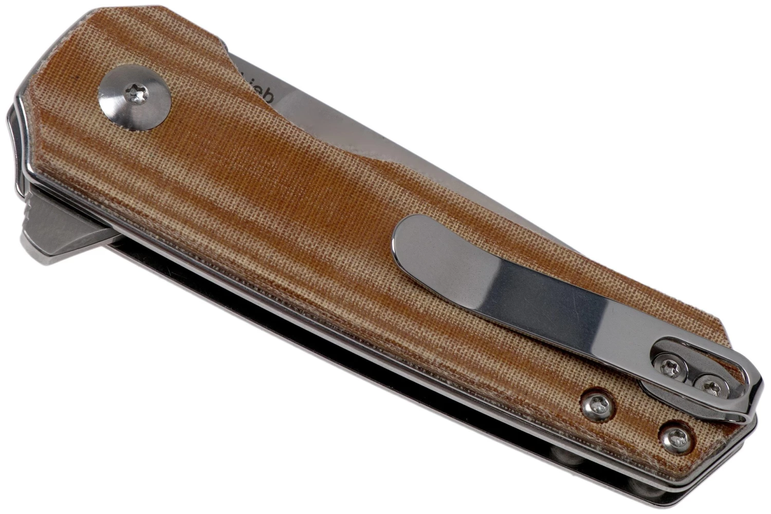 Kizer Lieb V2541N4 Brown Micarta Couteau De Poche, Azo Design – Image 4