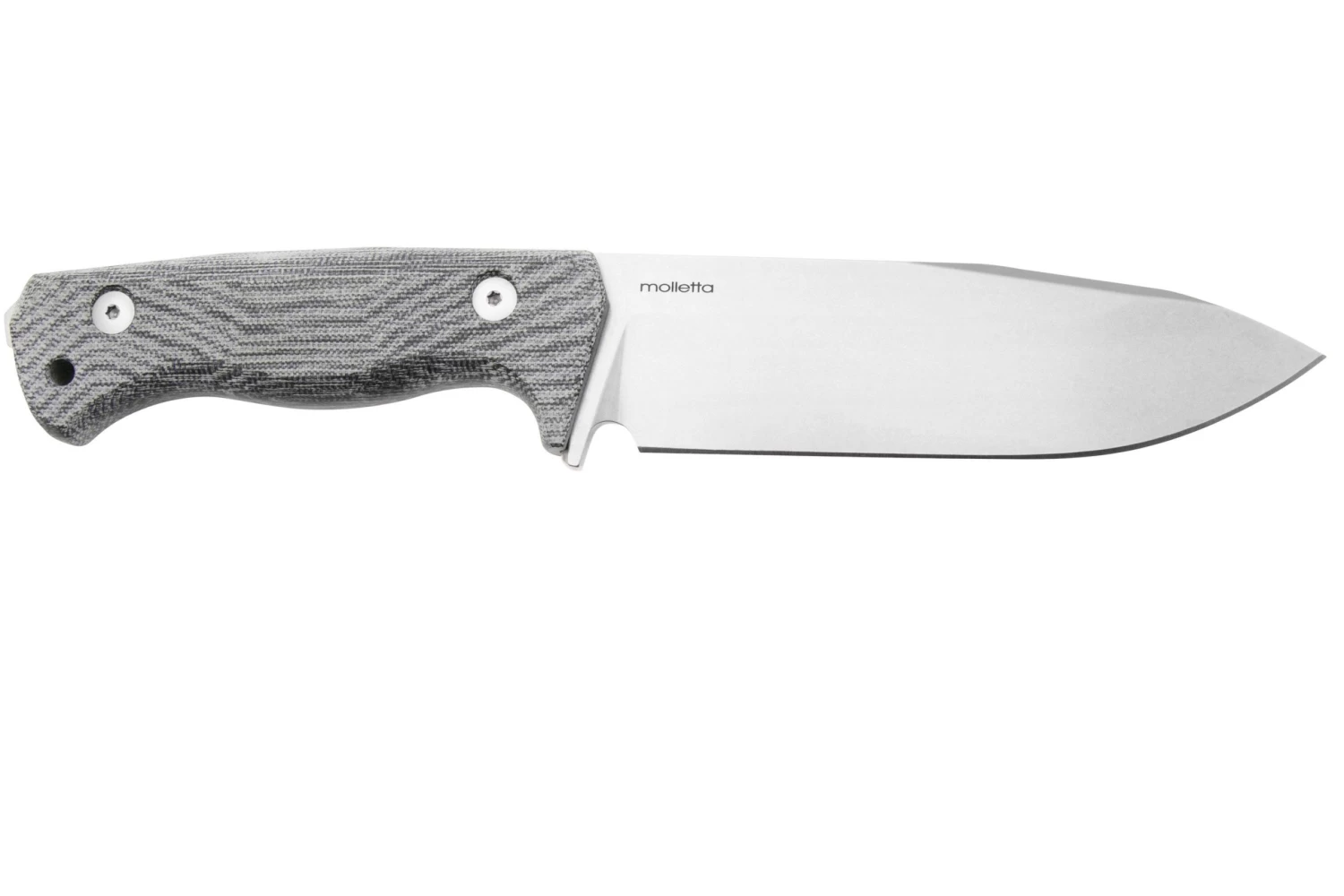 Lionsteel T6 Satin, Black Canvas Micarta T6-CVB Couteau Fixe – Image 2