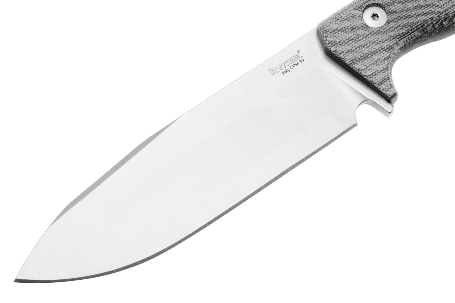 Lionsteel T6 Satin, Black Canvas Micarta T6-CVB Couteau Fixe – Image 3