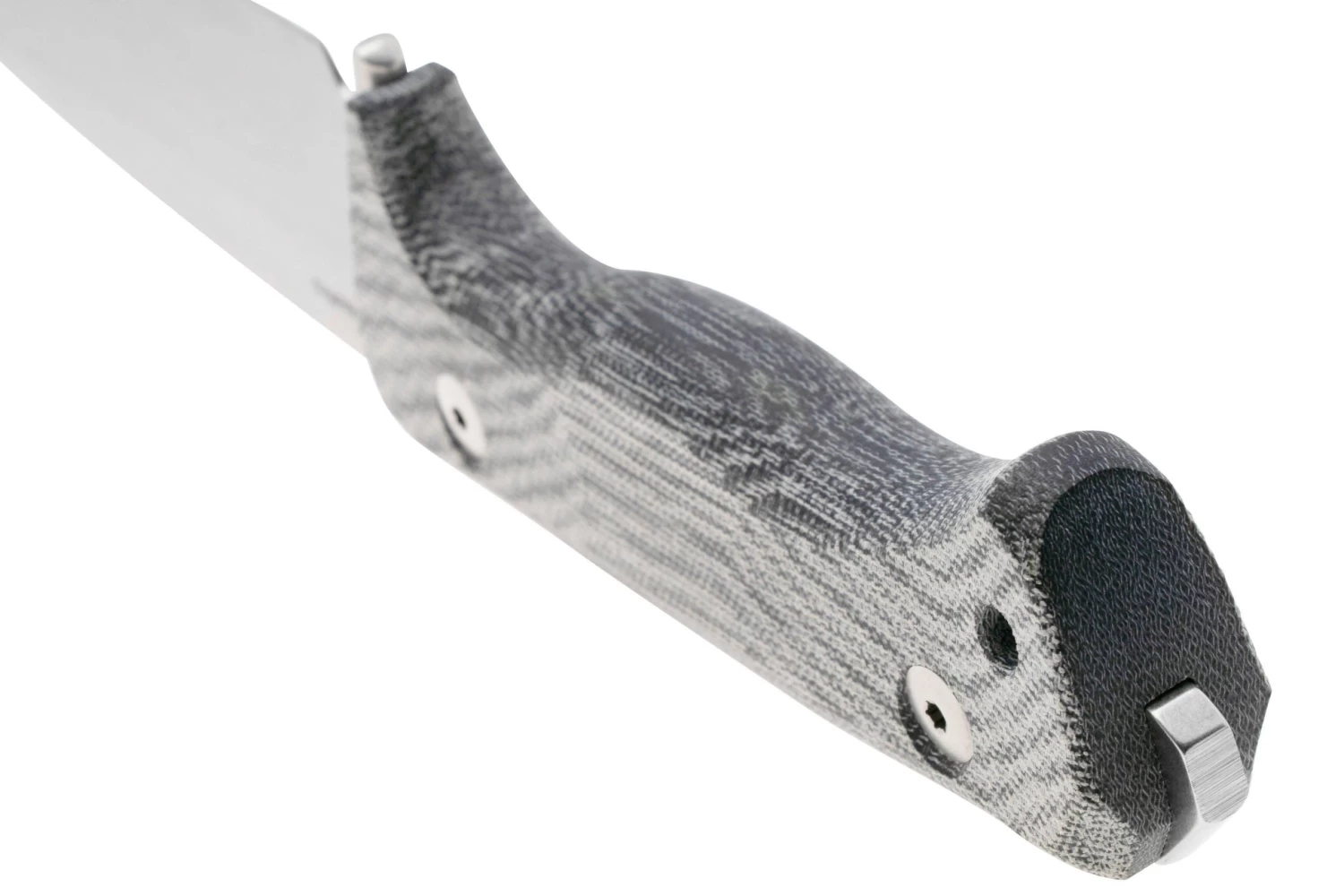 Lionsteel T6 Satin, Black Canvas Micarta T6-CVB Couteau Fixe – Image 4