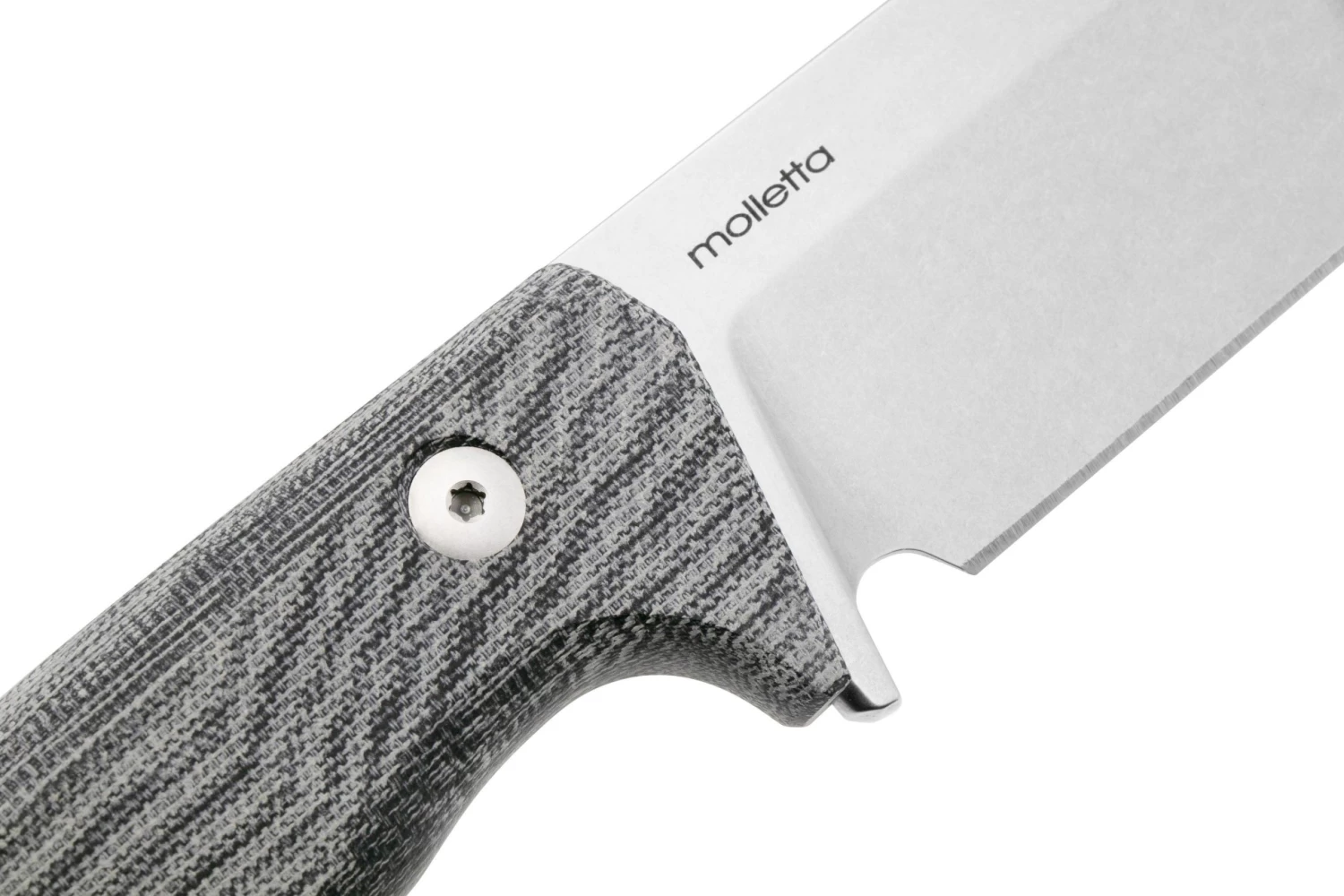 Lionsteel T6 Satin, Black Canvas Micarta T6-CVB Couteau Fixe – Image 5