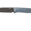 LionSteel Thrill TL-D-BL Damascus, Blue Titanium Integral Slipjoint Couteau De Poche