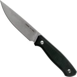 Real Steel Arbiter Stonewashed 3811 Couteau Fixe, Ostap Hel Design