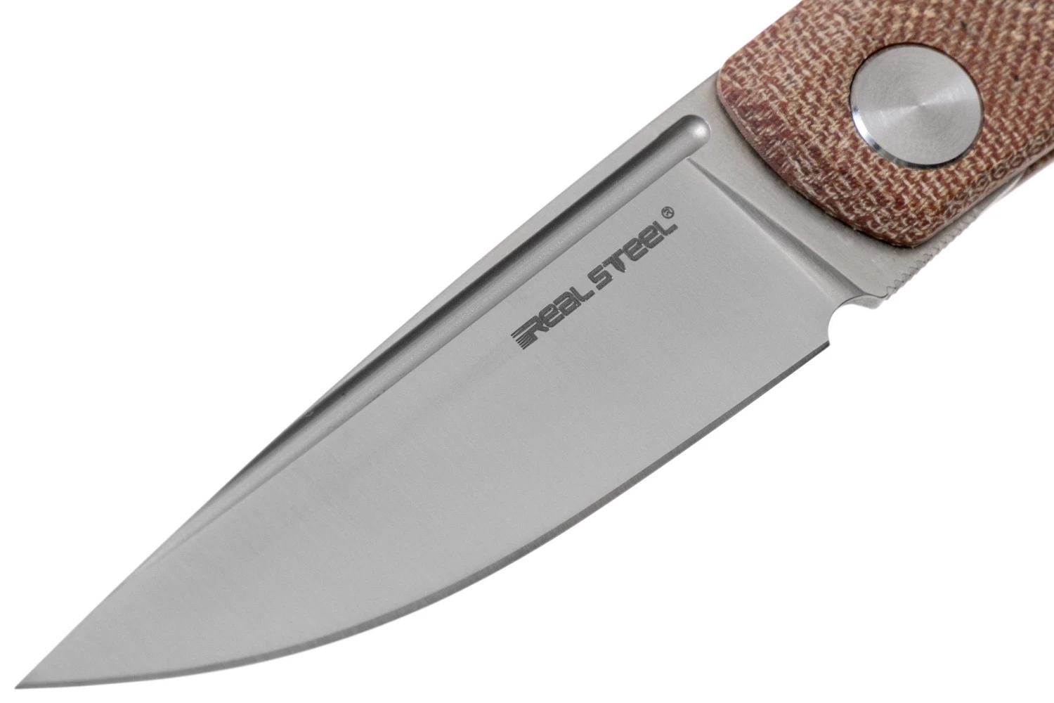 Real Steel Luna Premium II M390, Natural Micarta 7007P Knivesandtools Exclusive Couteau De Poche Slipjoint – Image 3