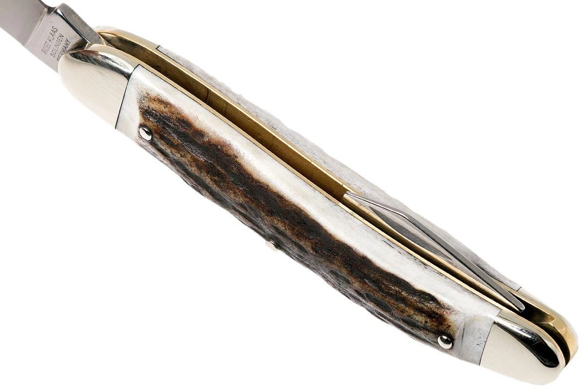Robert Klaas Classic Line 100mm, Real Stag 383-451 Couteau & Décapsuleur – Image 5