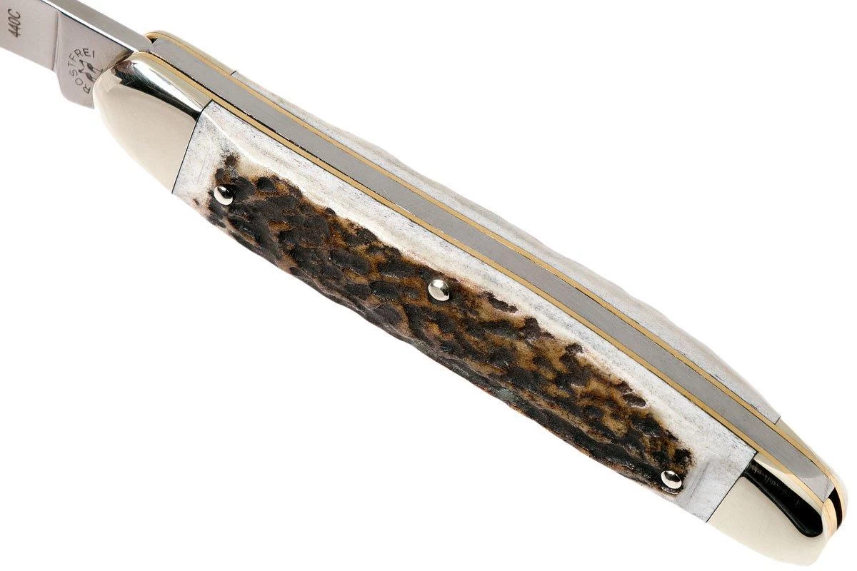 Robert Klaas Classic Line 100mm, Real Stag 383-451 Couteau & Décapsuleur – Image 6