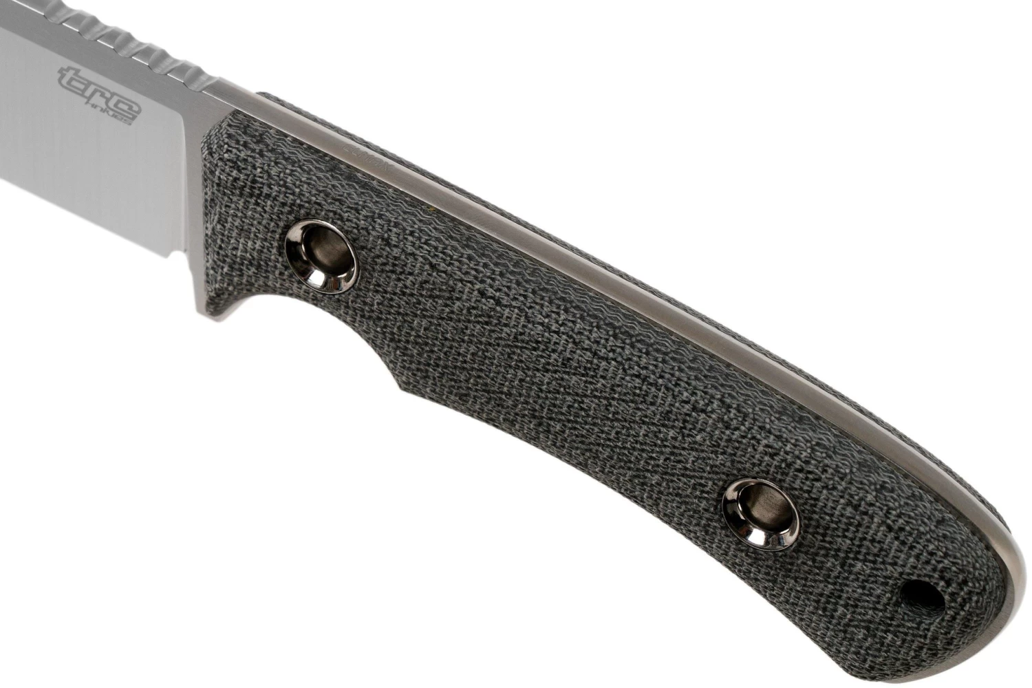 TRC Knives South Pole, Elmax, Black Canvas Micarta, Couteau De Survie – Image 5