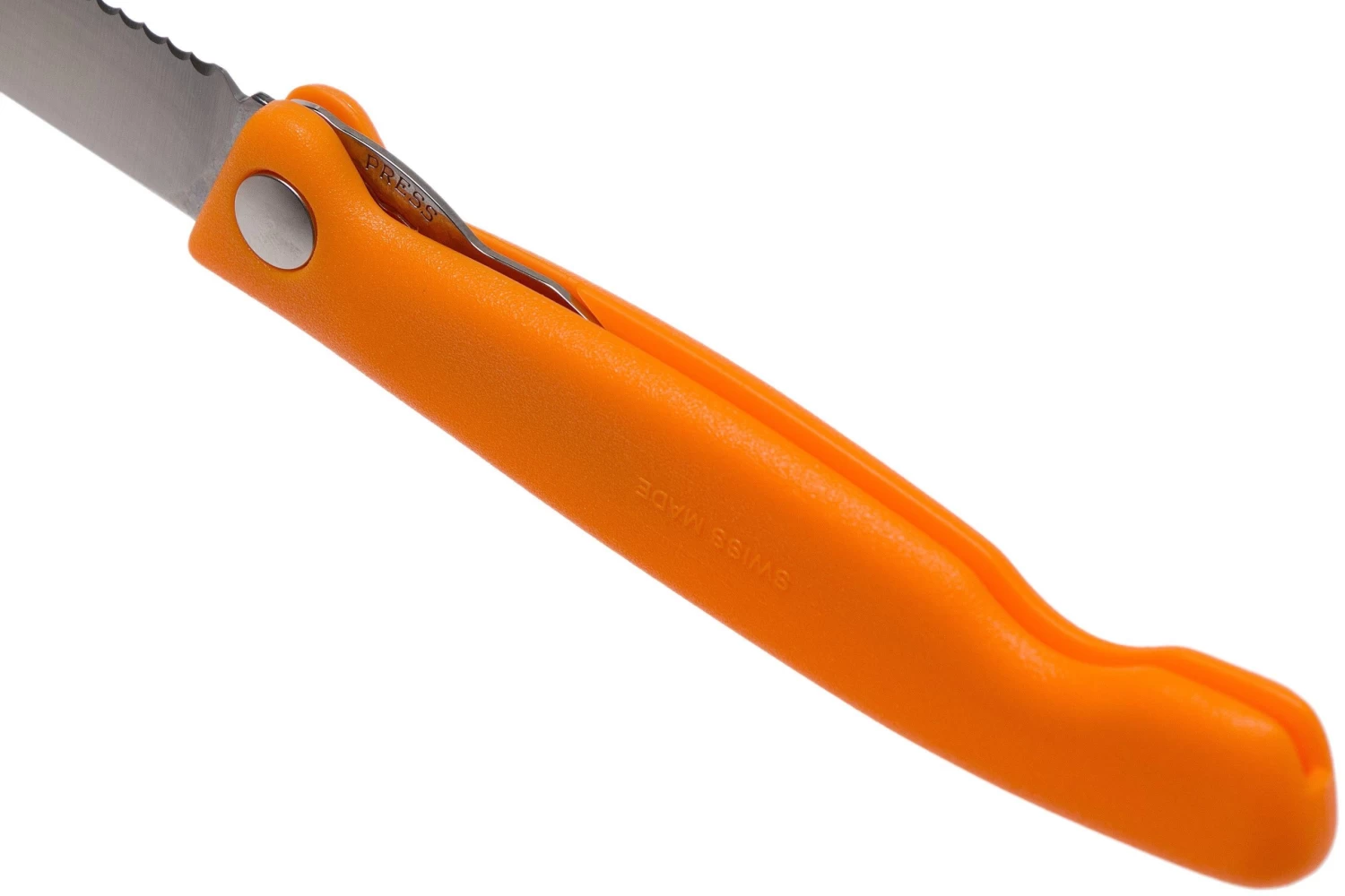 Victorinox SwissClassic 6.7836.F9B Couteau à Légumes Pliant Dentelé, Orange – Image 5